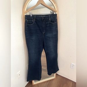 American Eagle Dark Wash Curvy Fit Flared Jeans